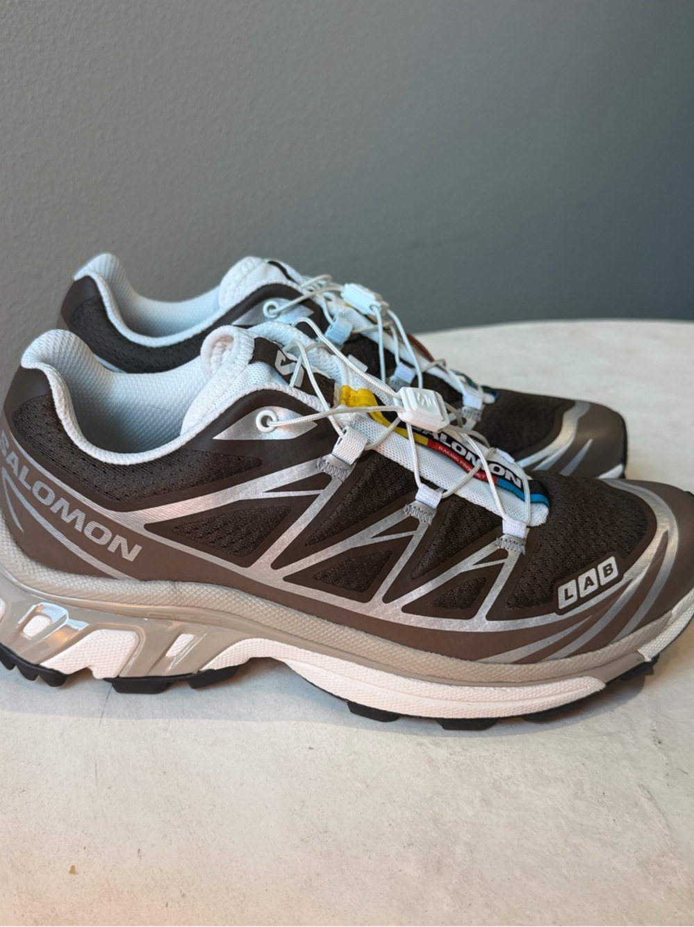 Salomon Brown and White Men's Trail Runners